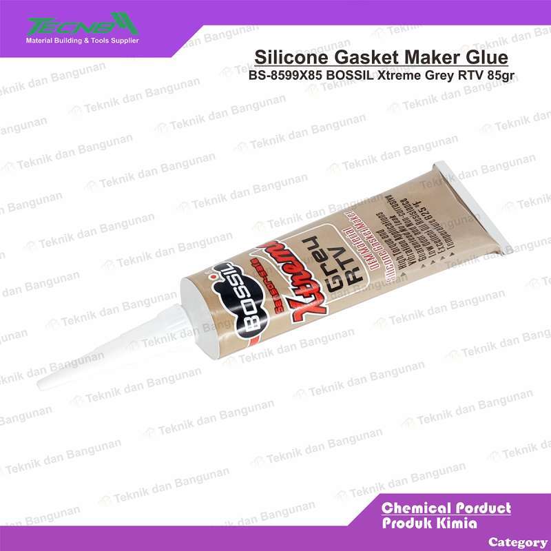 Jual Lem Bossil Xtreme Grey Rtv Lem Packing Paking Lem Silikon Gasket ...