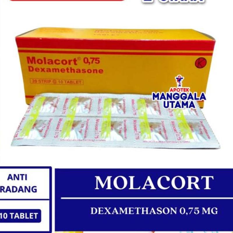 Jual Molacort 0,75 Mg Per Strip Isi 10 Tablet Di Seller Apotek Manggala