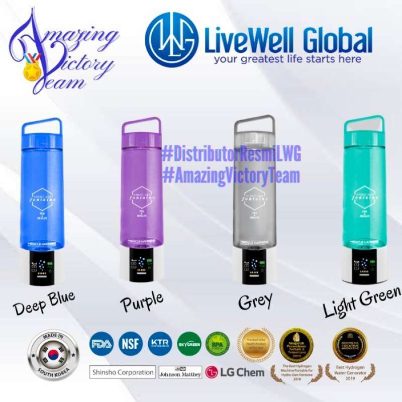Promo Hydrogen Fontaine Tosca Pem Inhaler Botol Mesin Air Hidrogen ...