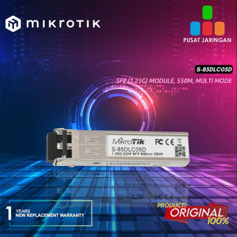 Promo Mikrotik S-85dlc05d Sfp (1.25g) Module, 550m, Multi Mode Diskon ...
