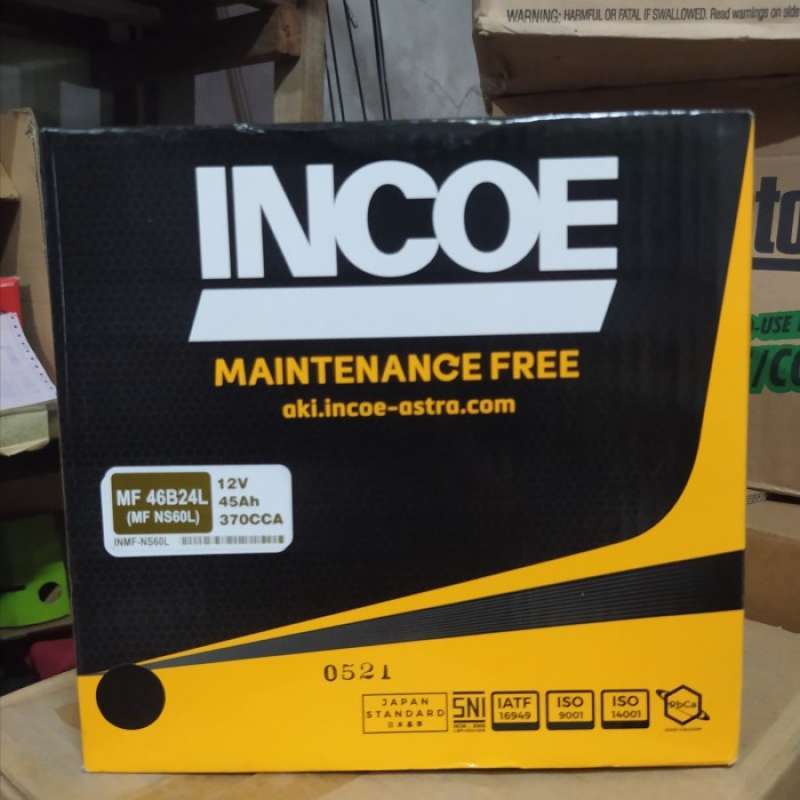 Jual Accu Incoe Mf Ns60 Ns60L Ns60Ls 12V 45Ah Aki Kering Mobil Bandung