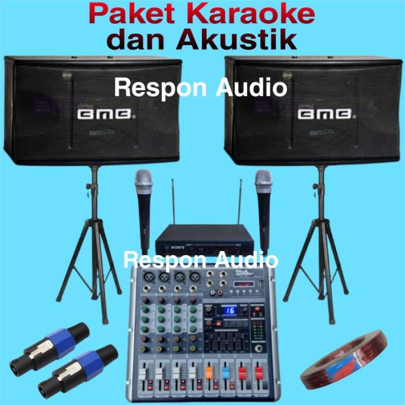 Jual Promo Paket Sound System Karaoke Set Speaker Bmb Super A2 New di