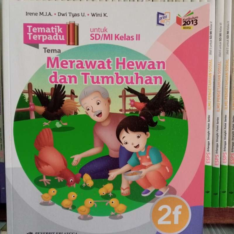 Promo BUKU TEMATIK TERPADU 2f ERLANGGA UNTUK SD/MI KELAS II K13 REVISI ...