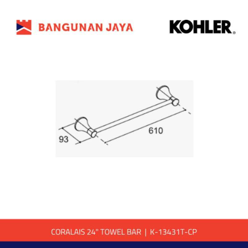 Promo Kohler Coralais 24 Towel Bar K 13431t cp Diskon 23 Di Seller Kartizy Store Cengkareng Barat Kota Jakarta Barat Blibli