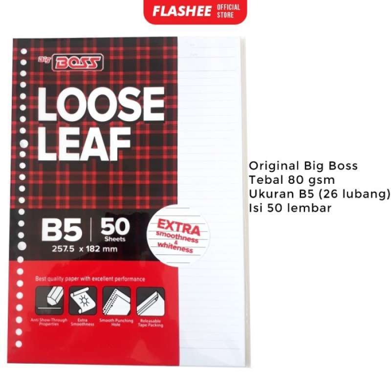 Jual Loose Leaf Garis B5 Kertas File Note Isi Binder B5 50 Lembar di ...