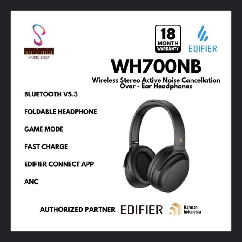 Promo EDIFIER WH700NB Wireless Stereo ANC OverEar Headphone Diskon 23