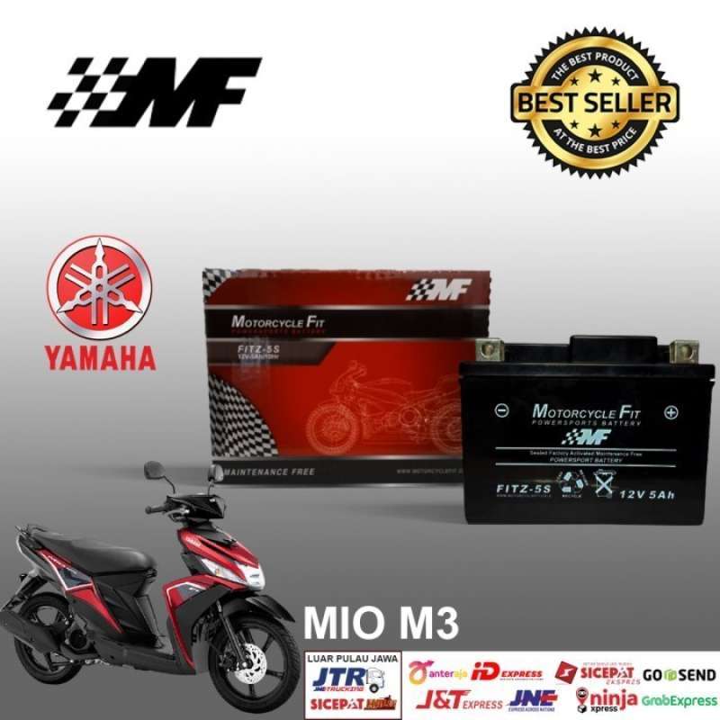 Promo Aki Motor Yamaha Mio M3 Accu MF GTZ5S Accu Kering Aki MF FITZ5S