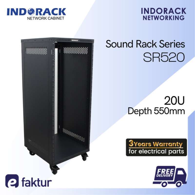 Promo Indorack Audio Rack 20u Depth 550mm Rak Audio Sound System Mixer ...
