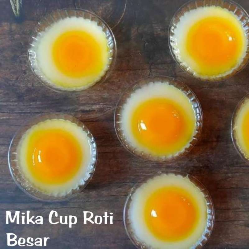 Promo [Isi 100] Mika Cup Roti Kecil Tanggung Besar / Mika Tray Sambal ...