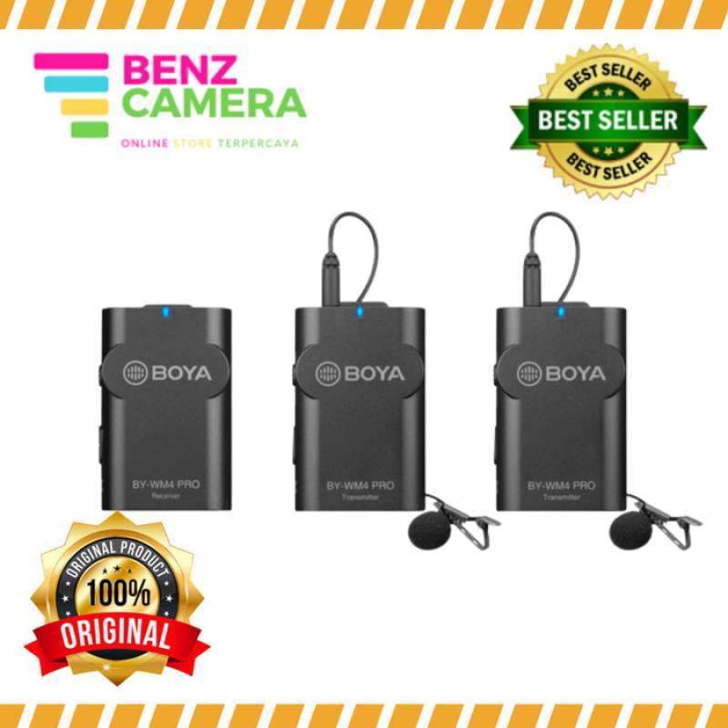 walimex pro Boya WM4 Pro K-2 Kit Lavalier Wireless con 2 walimex pro Boya WM4 Pro K-2 Kit Lavalier Wireless con 2