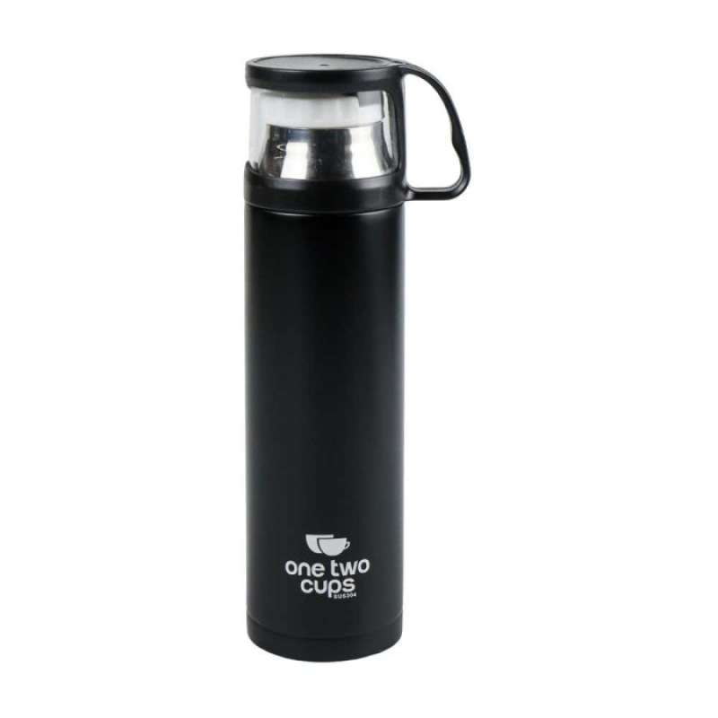 Promo BOTOL MINUM TERMOS AIR PANAS DINGIN STAINLESS DENGAN TUTUP GELAS ...