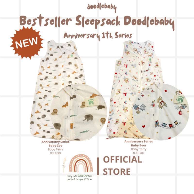 Promo NEW! sleep sack doodlebaby anniversary series TOG 0.5 sleepsack