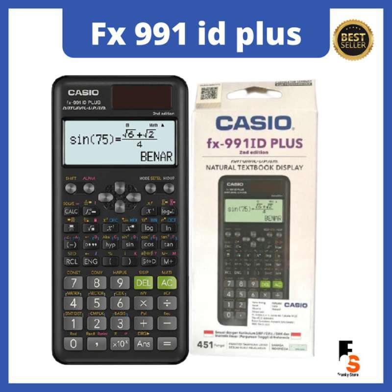 Jual Casio Fx 991 Id Plus Kalkulator Sin Cos Tan Anak Sekolah Dan ...