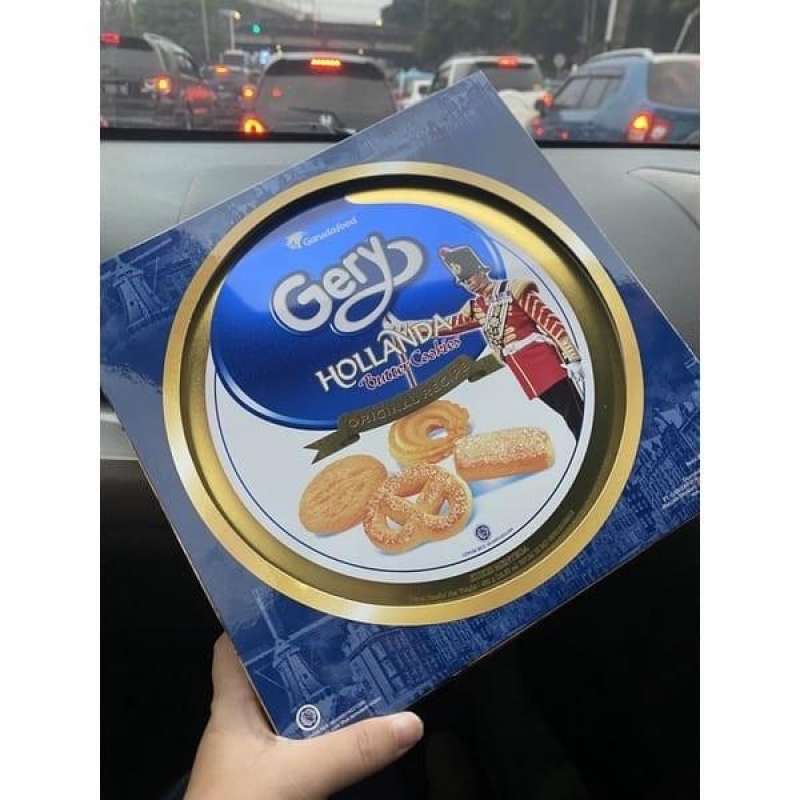 Jual Gery Hollanda Butter Cookies 450gBiskuit Mentega KalengKukis