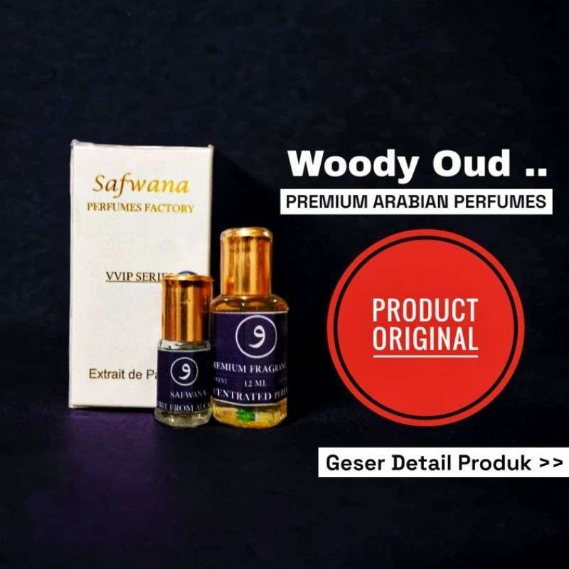 [Beli Gratis 1] Woody Oud Premium 12ml parfum sholat original saudi  arabia bebas alcohol