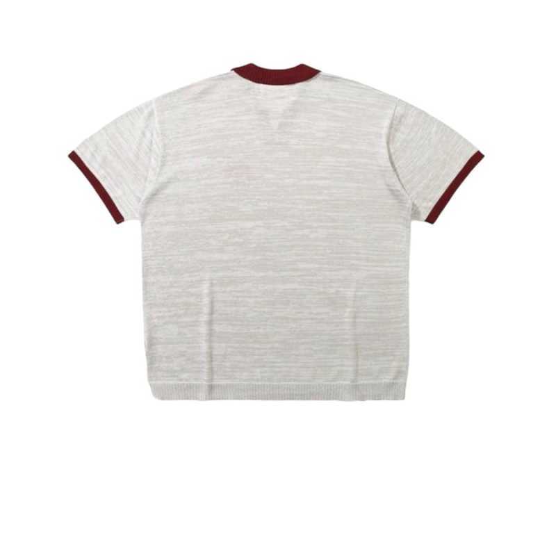 ★2022SS新作★ROMANTIC CROWN★RECENT LOGO KNIT POLO ROMANTIC CROWN】22SS☆ RECENT LOGO POLO SHIRT