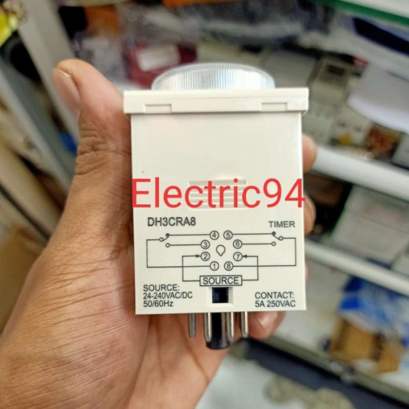 Dv Timer Promo Timer Analog Dh3cr-a8 24vdc - 240vac 8 Mode 5a Dv Diskon 23% Di ...
