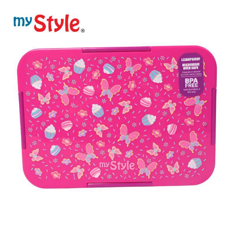 My Style TM 1183 B Lunch Box for Girls -Kotak Bekal Tanpa Sekat Anti Tumpah Anak Perempuan