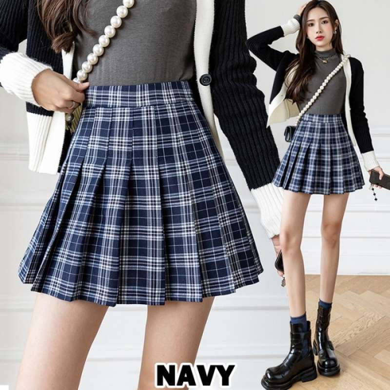 Jual 701 Tennis Skirt korean Skirt mini Skirt rok Pendek plaid Skirt 701 navy S 701 navy 4xl Di Seller Vioreen Store Cengkareng Barat Kota Jakarta Barat Blibli