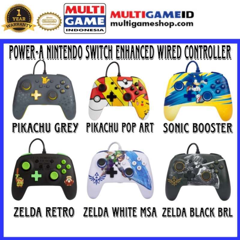 Jual Powera Nintendo Switch Enhanced Wired Controller Pikachu