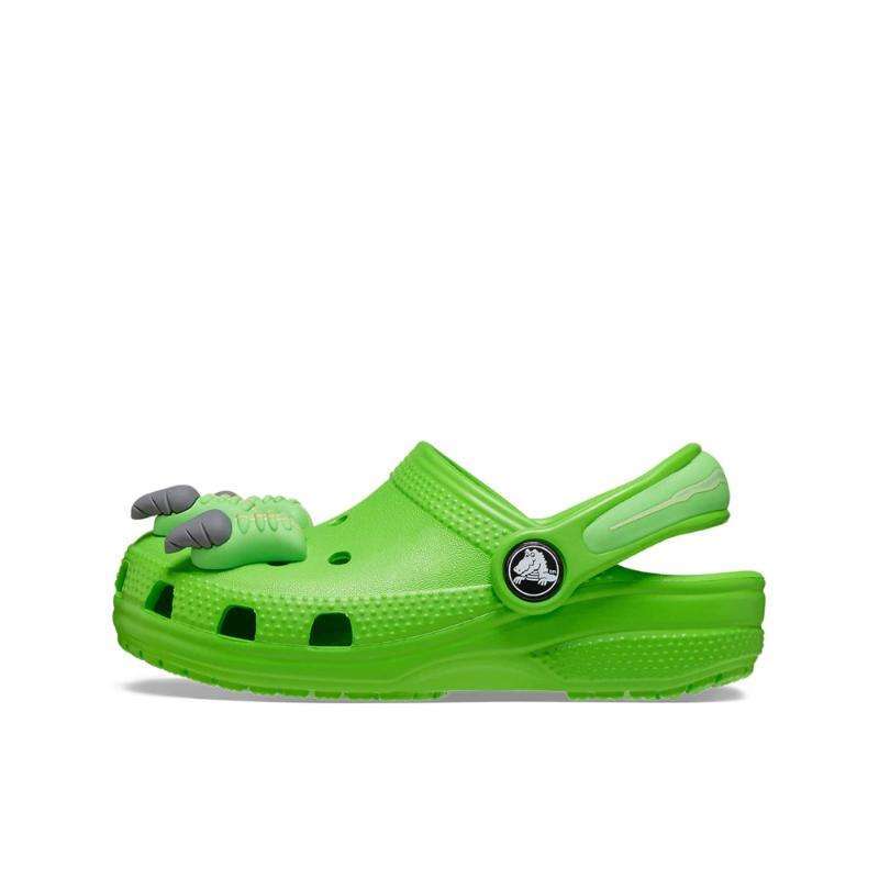 Crocs Kids Classic I AM Dinosaur Clog T Green Slime Sandal Anak Laki-laki  (CCR2097003WA)