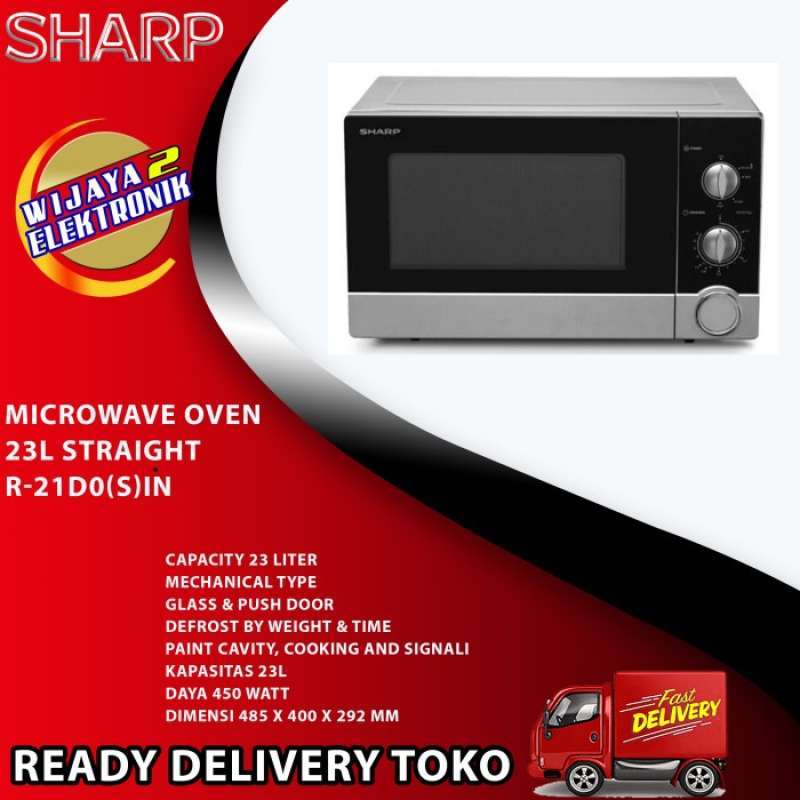 Promo Microwave Oven Sharp R21d0(s)in 23l Straight Diskon 23 Di Seller Cuanz Store Meruya
