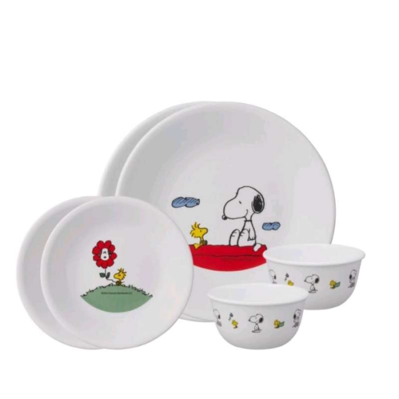 Jual Corelle 6 Pcs Dinner Set - Snoopy Home Di Seller Ayato ...