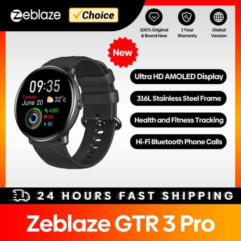 Smartwatch Zeblaze GTR Pro Amoled Display bluetooth call android GPS