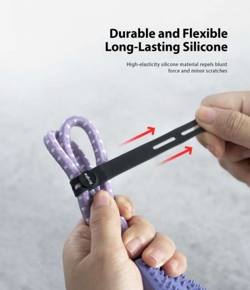 Cable Ties Ringke Silicone Cable Ties Strap Holder Pengikat Kabel