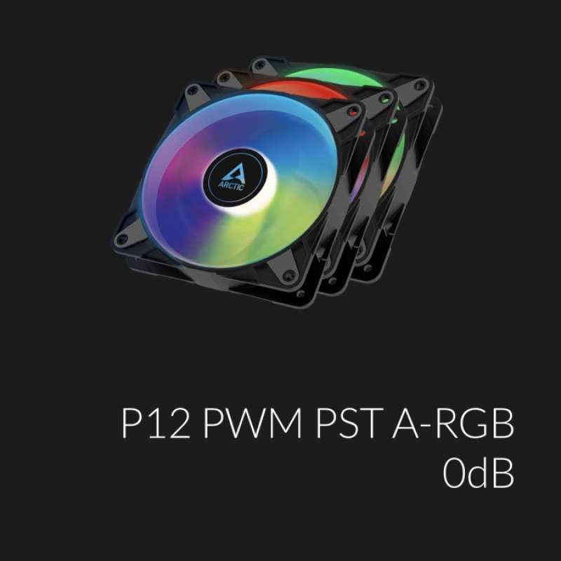 Jual Arctic P12 Pwm Pst Argb 0db (3 Pack) - 120 Mm Pwm Case Fan Casing ...