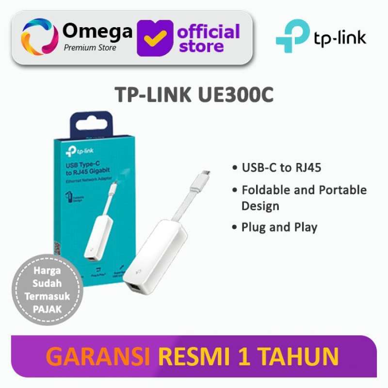 Jual Tp-link Ue300c Usb Type-c To Rj45 Gigabit Ethernet Network Adapter ...