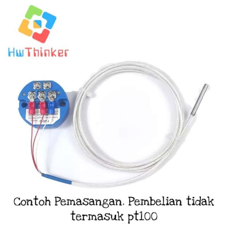 Jual Temperature Transmitter 4-20ma Input Rtd Pt100 3 Wire Dc 24v - 0 ...