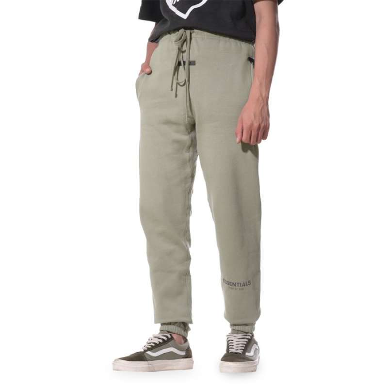 Jual Fog Essentials Reflective Text Jogger Pants Dark Grey L Di
