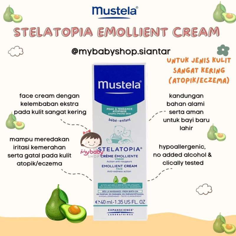Stelatopia Emollient Cream Mustela Stelatopia Creme Emolliente