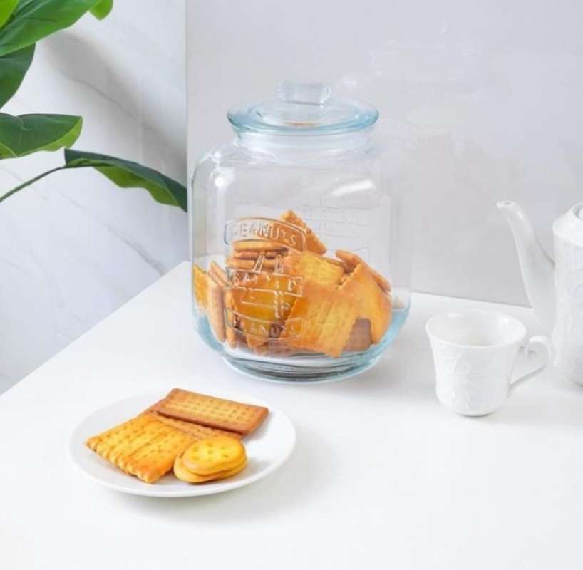 Jual Toples Kaca Besar Kedap Udara Krishome Stoples Kaca Jumbo Vintage ...