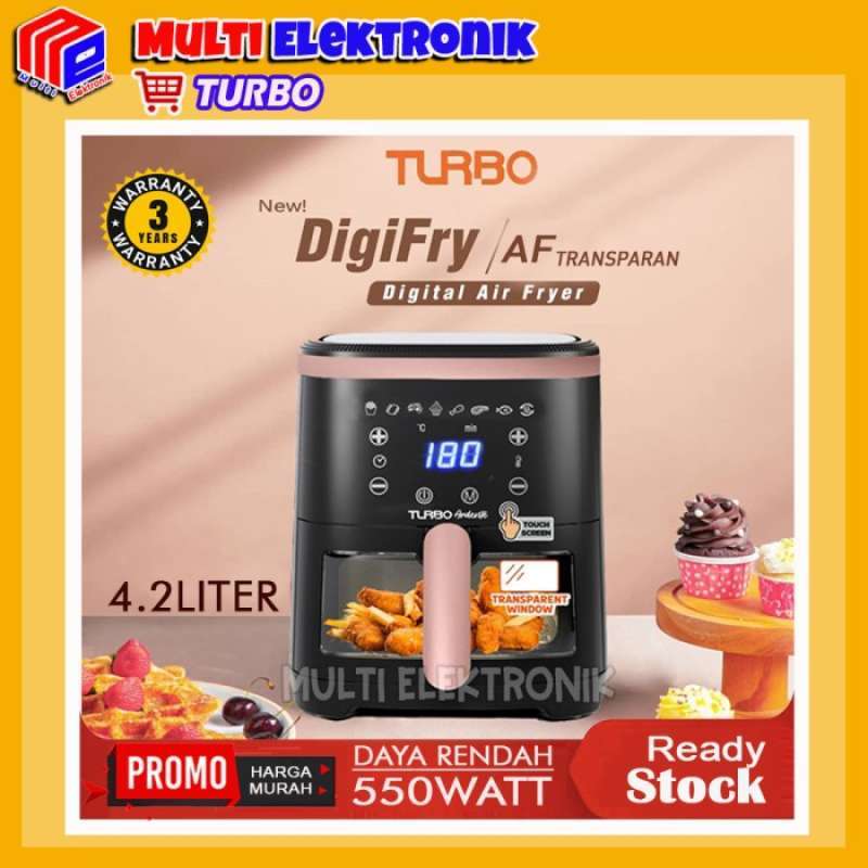 Promo Digital Air Fryer Turbo Ehl5328 Kapasitas 4.2l Menggoreng Tanpa
