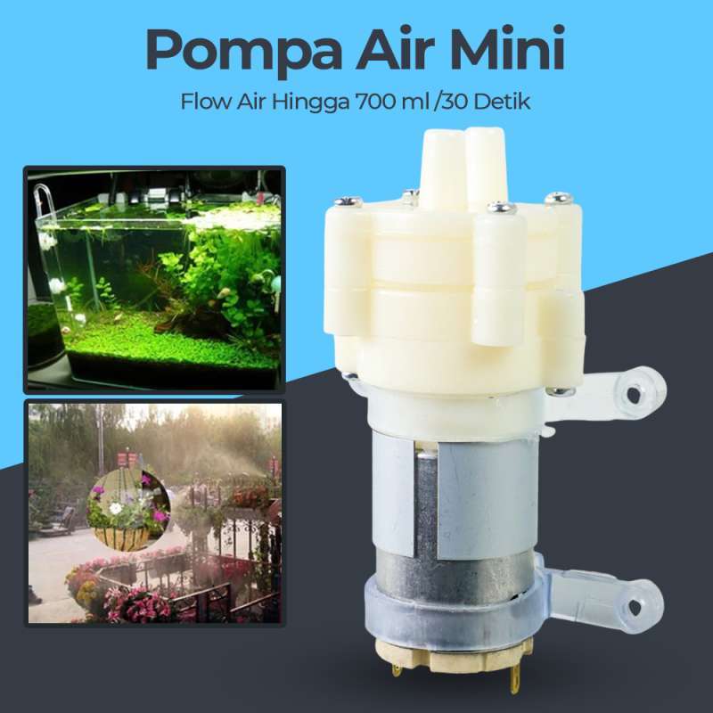Promo Pompa Air Mini Aquarium Ikan Fish Tank Water Pump 12v Yx