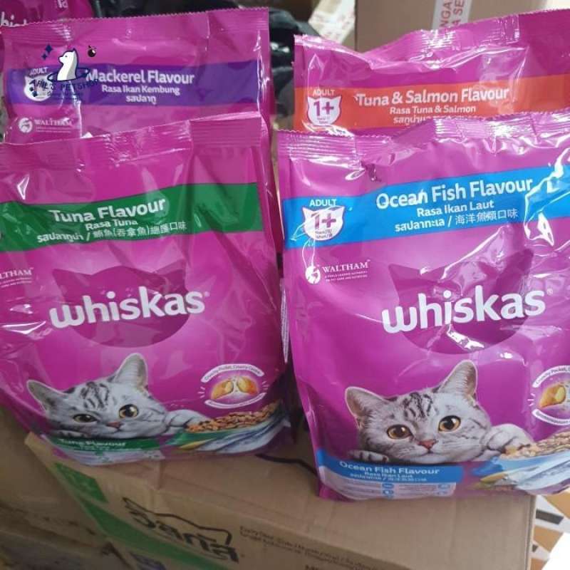 WHISKAS ADULT DRY FOOD MAKANAN KERING KUCING WHISKAS UNTUK KUCING DEWASA  KEMASAN 480 GRAM FRESH PACK