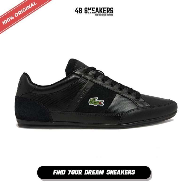 Promo Sepatu Pria Lacoste Chaymon Black (743cma003502h) Original