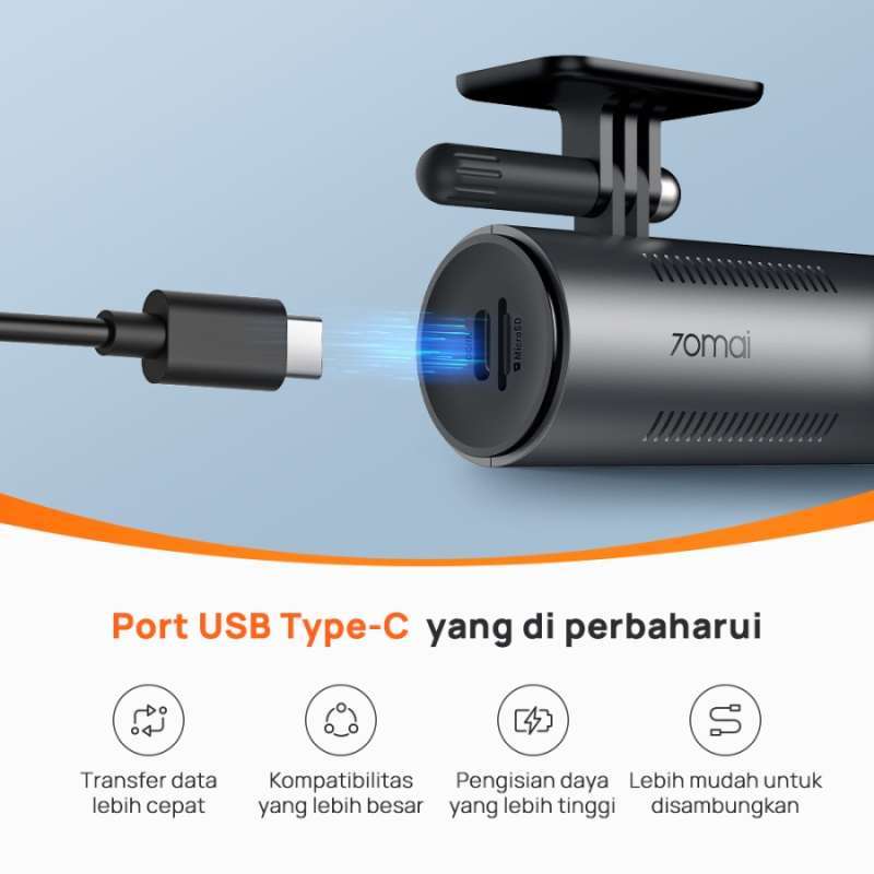 Dash Cam 70mai M310 2K Con WiFi - 1296P, Visione Notturna, Parcheggio, App, Max 256 GB