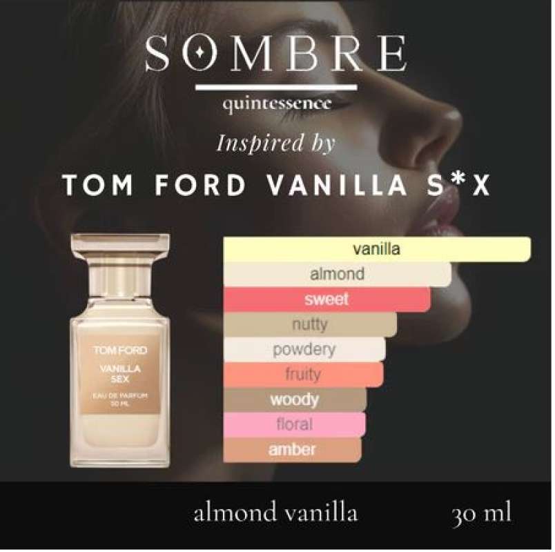 SOMBRE ALMOND VANILLA Parfum Wanita Wangi Manis Vanilla Tahan Lama 30ml EDP