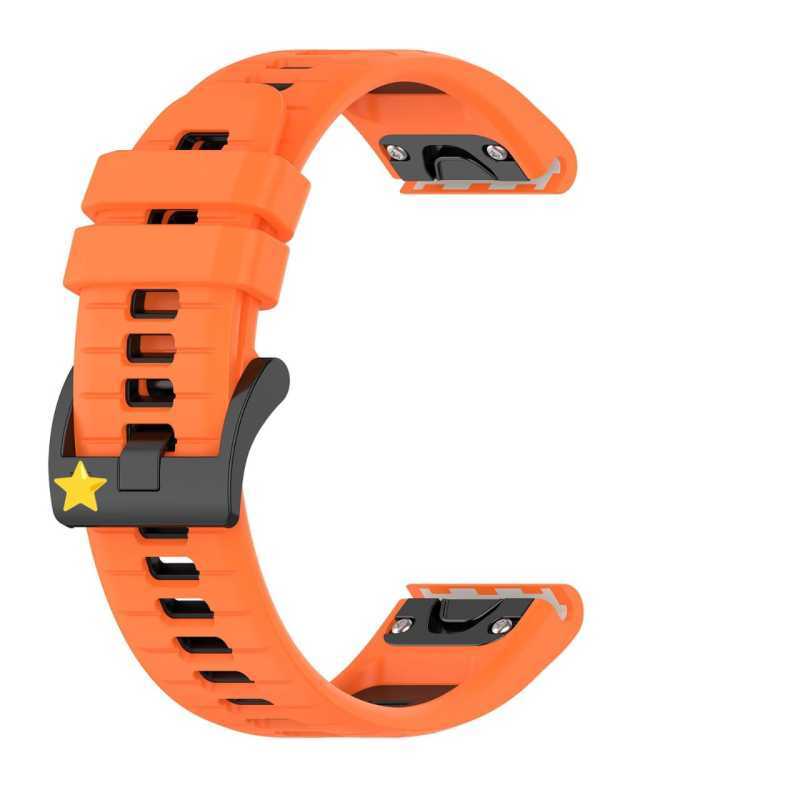 TALI JAM SILICONE DUAL TONE Garmin Fenix 51MM EPIX PRO ENDURO 7X 6X 5X  PRO PLUS D2 BRAVO CHARLIE DELTA PX DESCENT MK1 QUICK FIT 26MM Strap Band