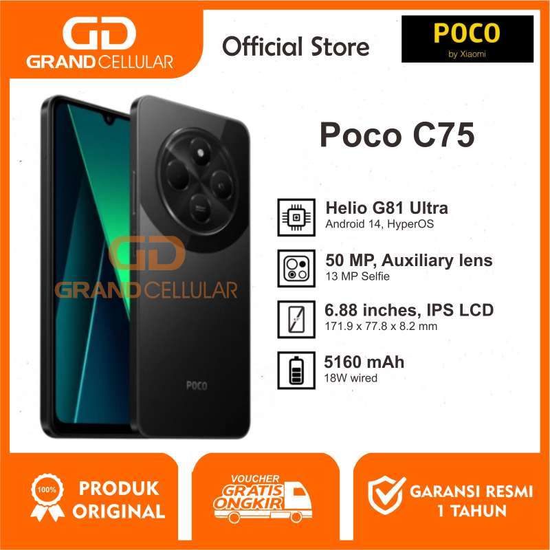 Jual Poco C75 8gb RAM 256gb Rom - 6gb RAM 128gb Rom Garansi Jual Poco C75 8gb RAM 256gb Rom - 6gb RAM 128gb Rom Garansi