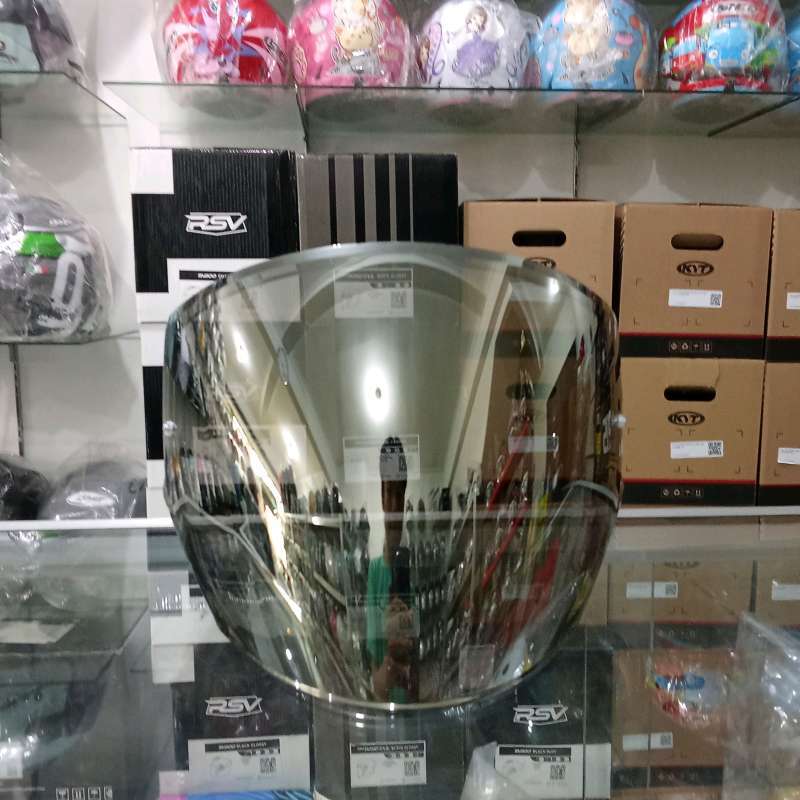 Jual Visor Kyt Nfj Flat Pin Lock Iridium Gunmetal Ltd Original Di