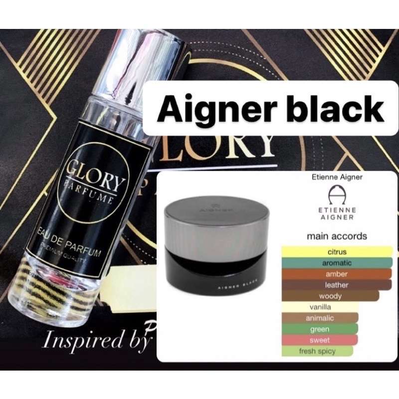 Best Seller Parfum Pria Aroma Aigner Black Minyak Wangi Pria Tahan Lama