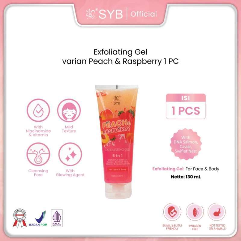 Promo Special Bundling 3pcs - Exfoliating Gel Peach&raspberry [for Face ...