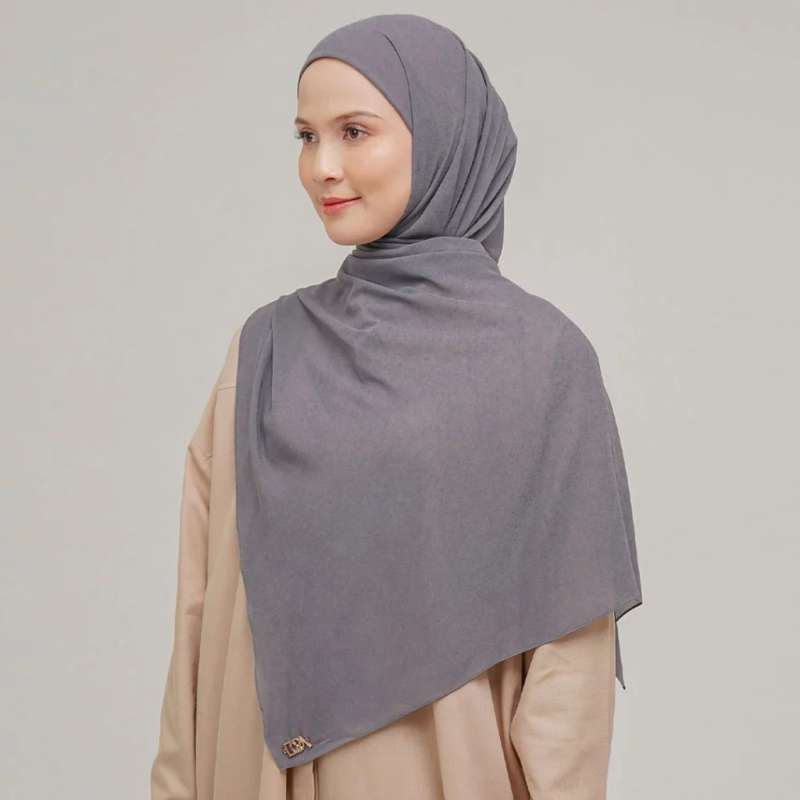Jual Doa Indonesia Meela Pashmina Dark Grey Di Seller Doa
