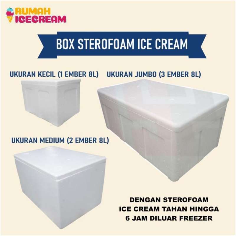 Box Sterofoam Ice Cream
