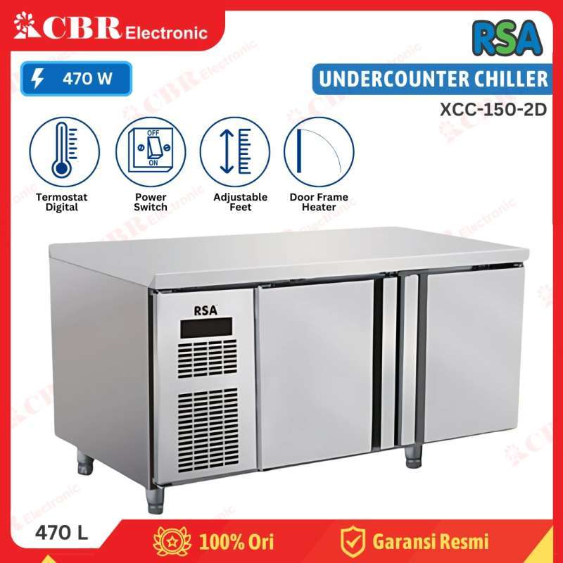 Jual Undercounter Chiller 2 Pintu Rsa 410 Liter Xcc-150-2d / Xcc150 Di ...