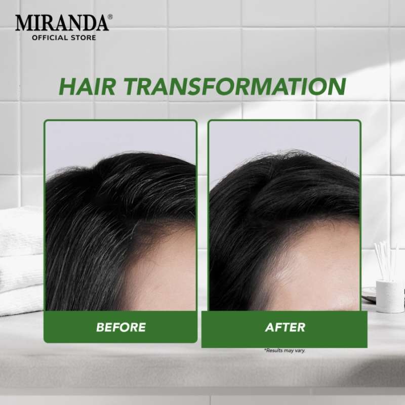 Promo Miranda Magic Shampoo Color Bottle/pewarna Penutup Uban/pewarna ...